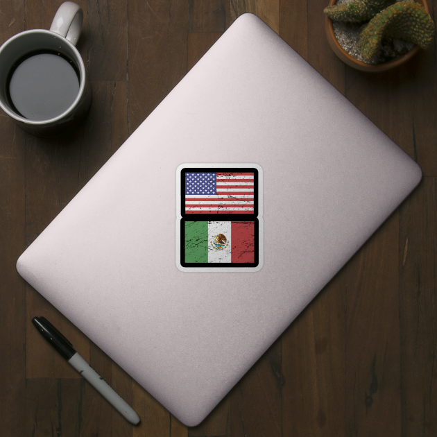 United States Flag & Mexico Flag by Wizardmode